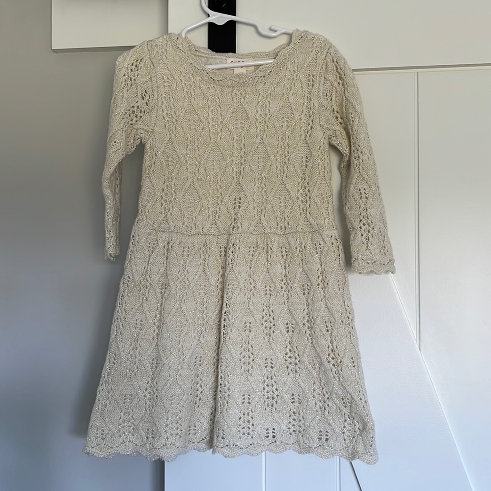 CAT JACK CREAM SWEATER DRESS 🤍